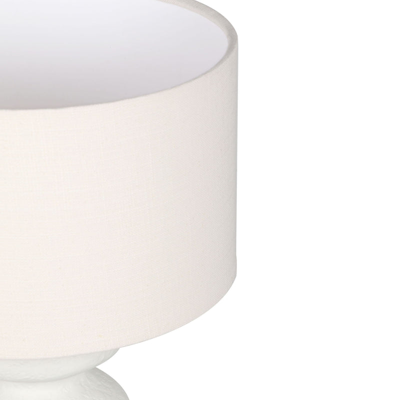 Riviera - Textured Table Lamp - Cream - R&R Furniture Gallery (Fountain Valley, CA)
