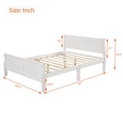 Platform Bed Frame Mattress Foundation Sleigh Bed With Headboard / Footboard / Wood Slat Suppor - R&R Furniture Gallery (Fountain Valley, CA)