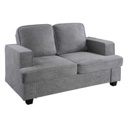 Modern Loveseat, Comfortable 2 Seater Couch With Deep Seating, Loose Back Cushions, Wide Arms - R&R Furniture Gallery (Fountain Valley, CA)