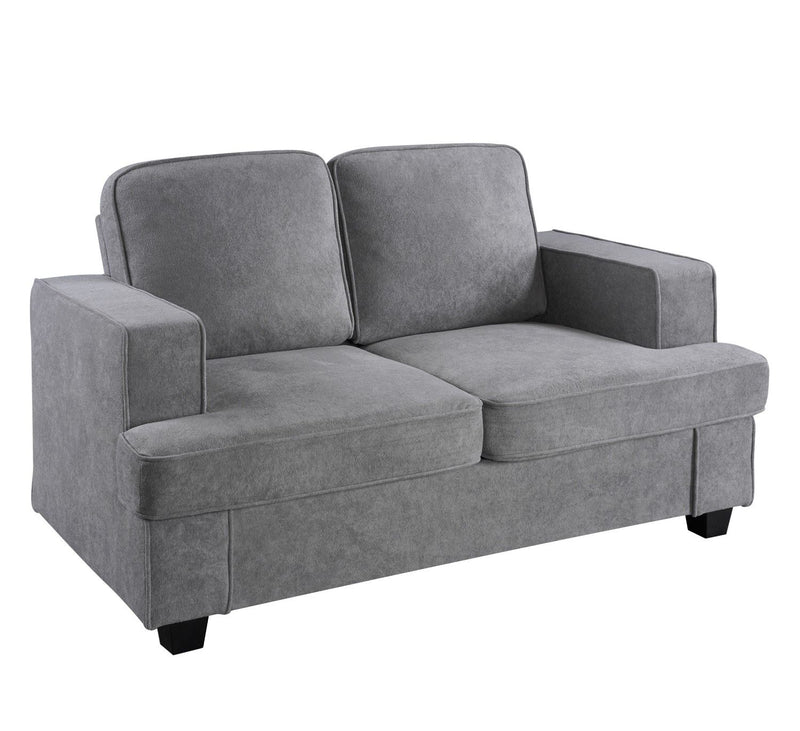 Modern Loveseat, Comfortable 2 Seater Couch With Deep Seating, Loose Back Cushions, Wide Arms - R&R Furniture Gallery (Fountain Valley, CA)