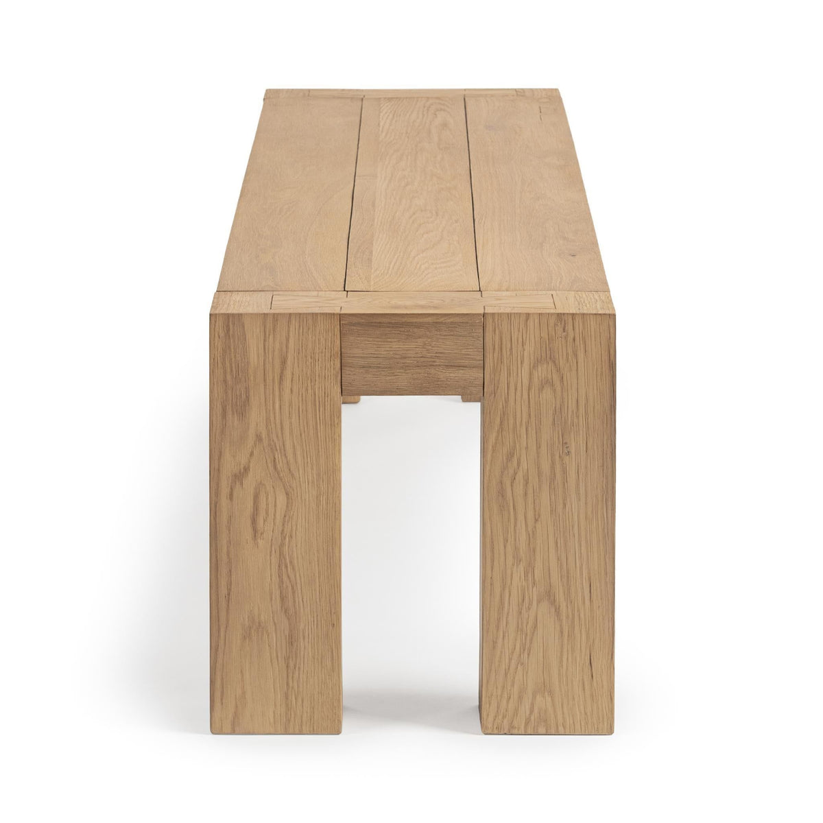 Classic Home Bristol dining bench with wooden frame and upholstered seat for versatile kitchen or dining room seating.