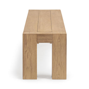 Classic Home Bristol dining bench with wooden frame and upholstered seat for versatile kitchen or dining room seating.