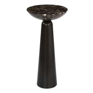 Hastings - Marble Accent Table - Dark Brown