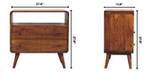 Curved Charm Console - Brown - R&R Furniture Gallery (Fountain Valley, CA)