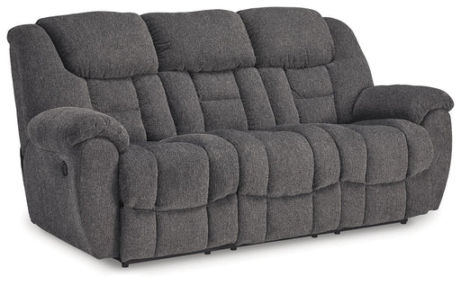 Foreside - Reclining Sofa - Charcoal - R&R Furniture Gallery (Fountain Valley, CA)