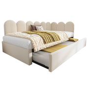 Upholstered Daybed With Metal Slatted Base - R&R Furniture Gallery (Fountain Valley, CA)