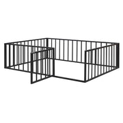Metal Floor Bed Frame With Fence And Door - R&R Furniture Gallery (Fountain Valley, CA)