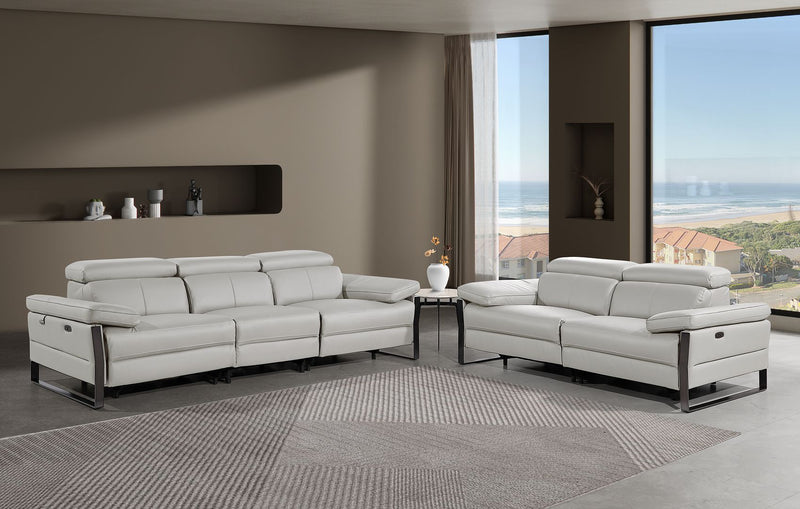1246 - Modular Power Dual Reclining Sofa And Loveseat Set With Power Headrests - R&R Furniture Gallery (Fountain Valley, CA)