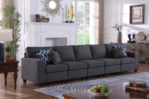 Cooper - Beautiful Sofa With Cupholder - R&R Furniture Gallery (Fountain Valley, CA)