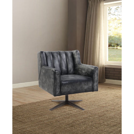 Brancaster - Office Chair - Vintage Black Top Grain Leather - R&R Furniture Gallery (Fountain Valley, CA)