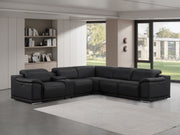 2679 - 6-Piece L-Shaped Power Reclining Sectional In Genuine Leather (3 Recliners) - R&R Furniture Gallery (Fountain Valley, CA)