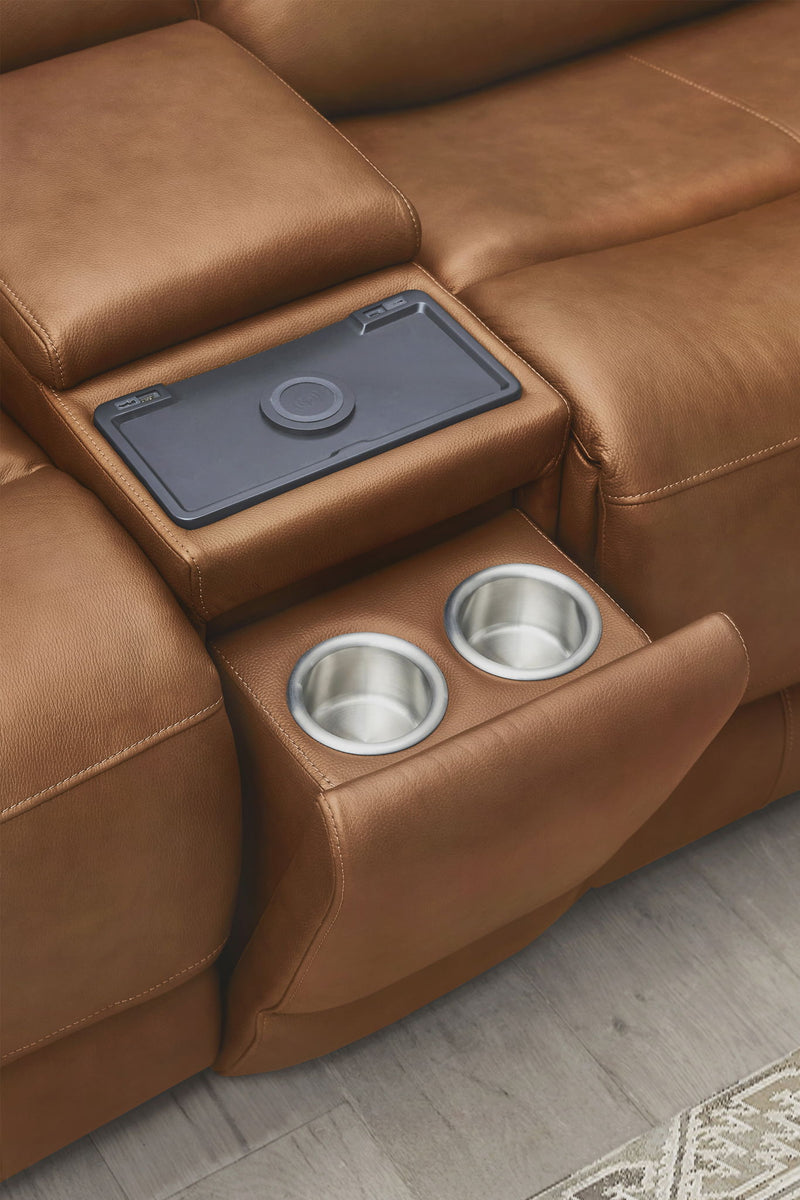 Belmont - Zero Gravity Power Reclining Sectional With Power Adjustable Headrests - R&R Furniture Gallery (Fountain Valley, CA)