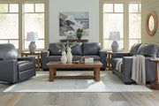 Signature Design by Ashley Bolsena living room set with stationary sofas and loveseats in a modern, comfortable fabric.