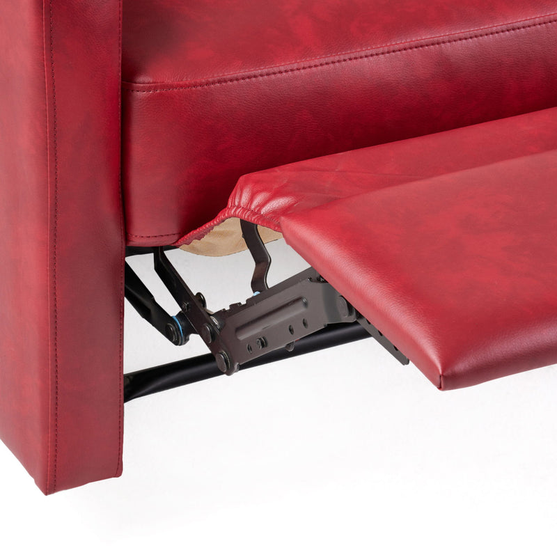 Contemporary Recliner Chair With Push Back Function - R&R Furniture Gallery (Fountain Valley, CA)