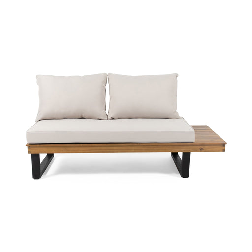 Sebastian - Hand Crafted 4 Piece Sofa Set With Water Resistant Cushions - Beige / Teak - R&R Furniture Gallery (Fountain Valley, CA)