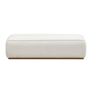 Grainy Footstool For Home - Beige - R&R Furniture Gallery (Fountain Valley, CA)