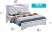 LED Elegant Bed - R&R Furniture Gallery (Fountain Valley, CA)