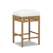 Lucia - Backless Upholstered Counter Stool With Frame - Ivory White - R&R Furniture Gallery (Fountain Valley, CA)