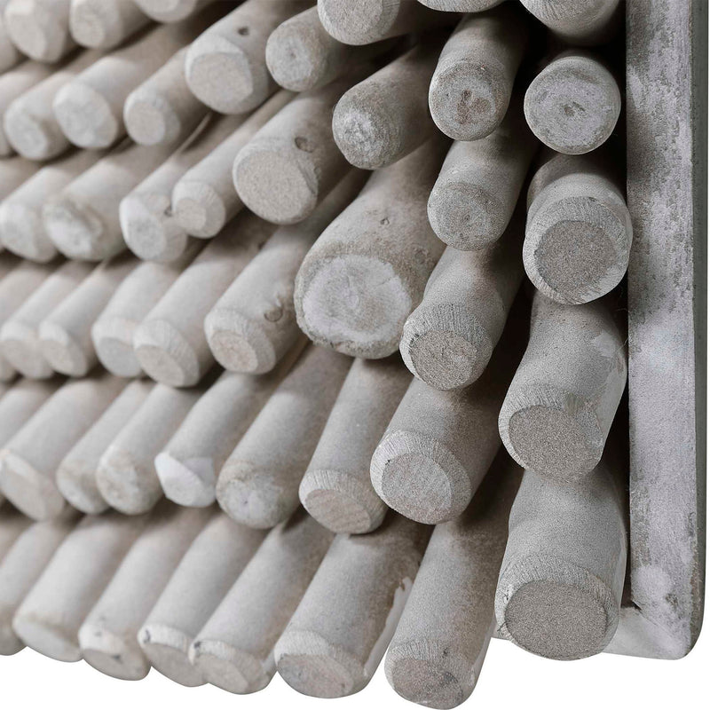 Uttermost Portside wood wall panel decor with natural wood finish, showcasing textured, modern wall art for interior design.