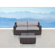 Outdoor Wicker Conversation Set With Cushions, All Weather - R&R Furniture Gallery (Fountain Valley, CA)