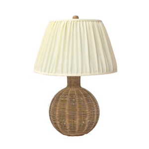 Pallora - Rattan Table Lamp - Cream & Natural - R&R Furniture Gallery (Fountain Valley, CA)