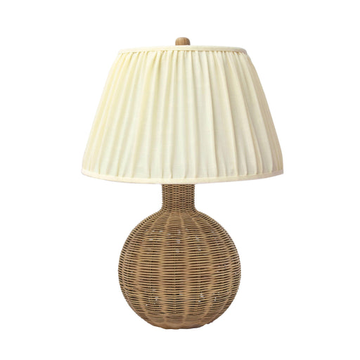 Pallora - Rattan Table Lamp - Cream & Natural - R&R Furniture Gallery (Fountain Valley, CA)