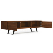 Lowry - Handcrafted TV Media Stand - Walnut - R&R Furniture Gallery (Fountain Valley, CA)