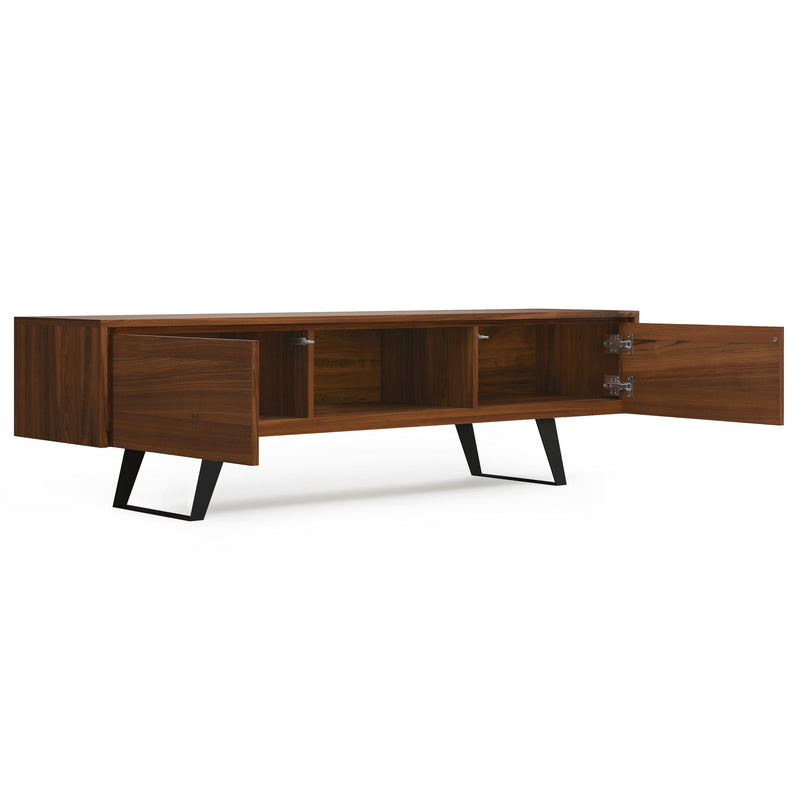Lowry - Handcrafted TV Media Stand - Walnut - R&R Furniture Gallery (Fountain Valley, CA)