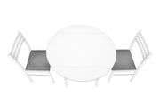 3 Pieces Dining Table Set, Small, Drop Leaf, Contemporary & Modern - R&R Furniture Gallery (Fountain Valley, CA)