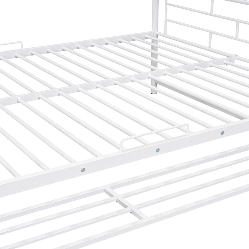 Metal Bunk Bed With Shelf And Guardrails - R&R Furniture Gallery (Fountain Valley, CA)