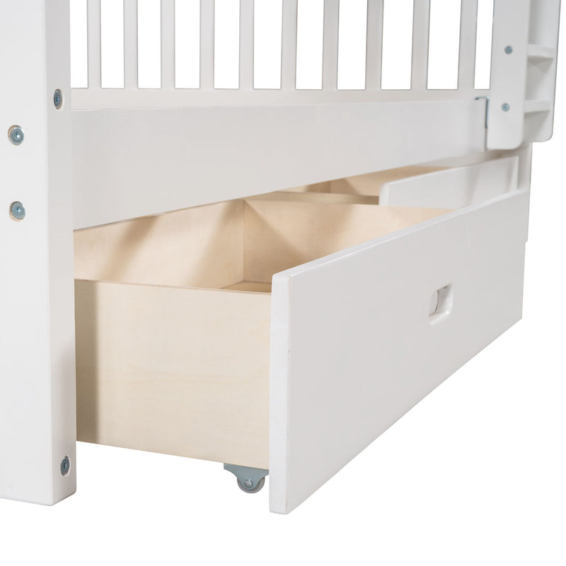 Bunk Bed With Ladders And 2 Storage Drawers - R&R Furniture Gallery (Fountain Valley, CA)