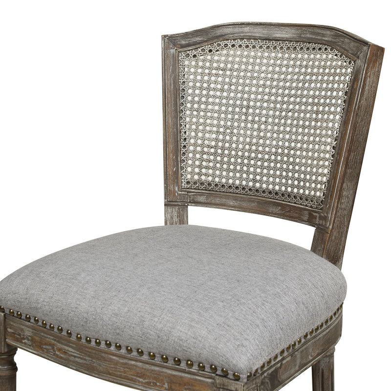 Triomphe - Rattan Wicker High Back Armless Counter Bar Stool - R&R Furniture Gallery (Fountain Valley, CA)