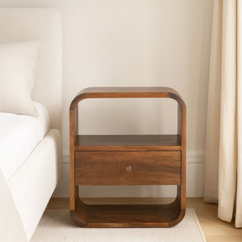 Curve Drawer Nightstand - R&R Furniture Gallery (Fountain Valley, CA)