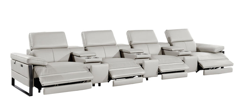 1246 - Modular Power Triple Reclining Triple Console Sofa With Power Reclining Headrests