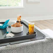 Casselbury - Ottoman With Storage - Cement - R&R Furniture Gallery (Fountain Valley, CA)