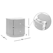 Valentine - 2 Drawer Storage Side Table - R&R Furniture Gallery (Fountain Valley, CA)