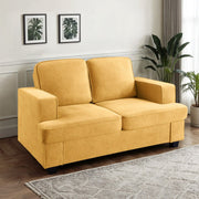 Modern Loveseat, Comfortable 2 Seater Couch With Deep Seating, Loose Back Cushions, Wide Arms - R&R Furniture Gallery (Fountain Valley, CA)