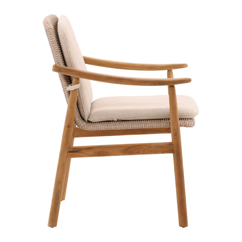Wembley - Outdoor Dining Chair (Set of 2) - Sand And Natural