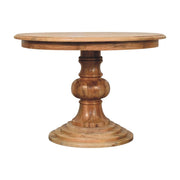 Round Turned Dining Table - Oak - R&R Furniture Gallery (Fountain Valley, CA)
