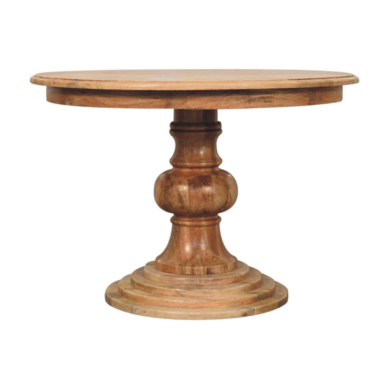 Round Turned Dining Table - Oak - R&R Furniture Gallery (Fountain Valley, CA)