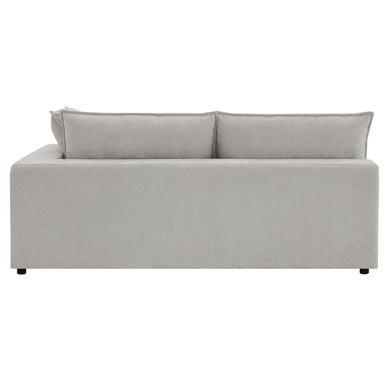 Marisa - Modular RF Loveseat With 2 Pillows - Beige Boucle - R&R Furniture Gallery (Fountain Valley, CA)