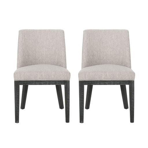 Modern Dining Chair With Durable Fabric Upholstery And Sturdy Wooden Frame (Set of 2) - R&R Furniture Gallery (Fountain Valley, CA)