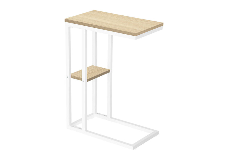 Accent Table, C - Shaped, Marble Look Contemporary & Modern Convenient Design - R&R Furniture Gallery (Fountain Valley, CA)