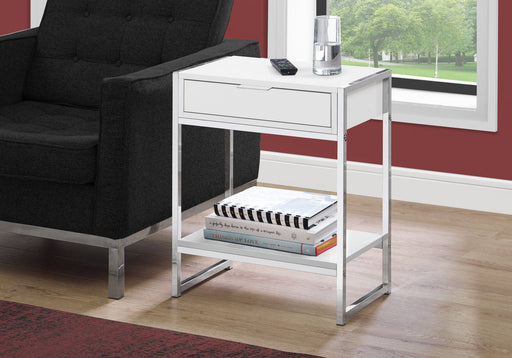 Accent Side Table, Storage Drawer, Spacious Tabletop - R&R Furniture Gallery (Fountain Valley, CA)