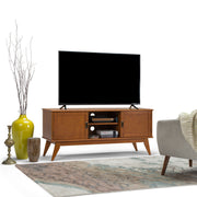 Draper - Handcrafted Mid Century Low TV Media Stand - R&R Furniture Gallery (Fountain Valley, CA)