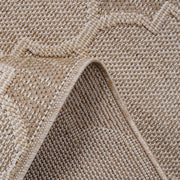 Guros - 6' X 9' Trellis Indoor / Outdoor Area Rug - Cream - R&R Furniture Gallery (Fountain Valley, CA)