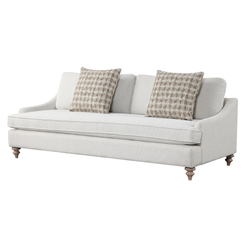 Sofa Single Reverable Cushion With 2 Pillows - Off White - R&R Furniture Gallery (Fountain Valley, CA)