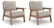 Grover Beach - Lounge Chair With Cushion (Set of 2) - Driftwood - R&R Furniture Gallery (Fountain Valley, CA)