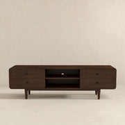 Alexa - TV Stand - Dark Brown / Wood - R&R Furniture Gallery (Fountain Valley, CA)