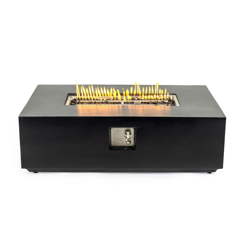 Propane / Natural Gas Fire Pit Table, 50,000 BTU - Charcoal - R&R Furniture Gallery (Fountain Valley, CA)